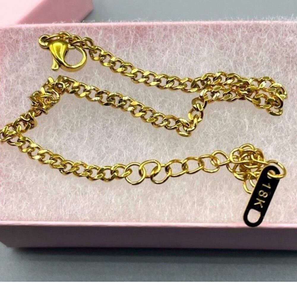 18K gold plated chain bracelet